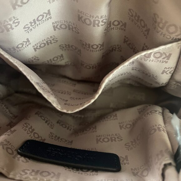 Michael Kors Abbey Blue/White Floral Mini Backpack - Picture 13 of 16